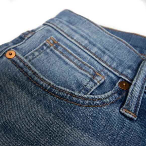 NEW Madewell Skinny Mid-rise ripped Jeans Frankie was, 27P - Picture 10 of 16
